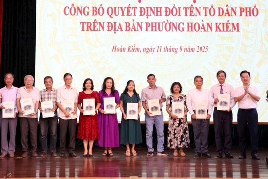 Hoàn Kiếm sắp xếp, đổi tên 72 chi bộ tổ dân phố