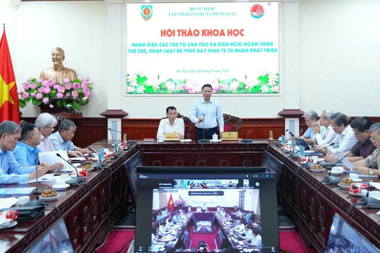 Thứ trưởng Bộ Tư pháp Nguyễn Thanh Ngọc: sửa luật, tạo điều kiện cho kinh tế tư nhân phát triển