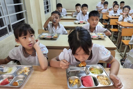 Xã Đoài Phương: Bảo đảm suất ăn bán trú ngon - sạch - an toàn