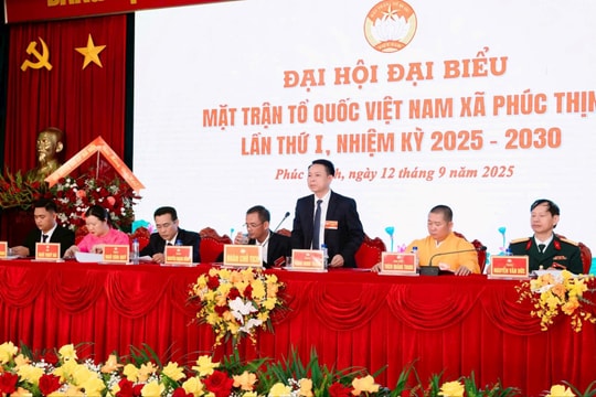 221 đại biểu dự Đại hội Mặt trận Tổ quốc xã Phúc Thịnh lần thứ I