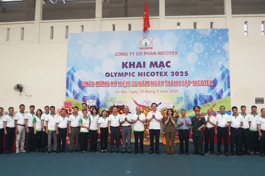 Sôi động Olympic Nicotex 2025 với sự tham dự của gần 400 vận động viên, cổ động viên