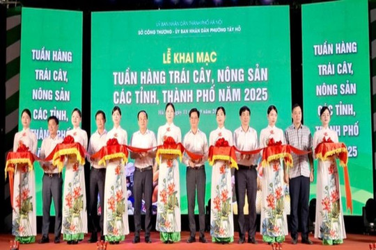 Khai mạc Tuần hàng trái cây, nông sản các tỉnh, thành phố năm 2025