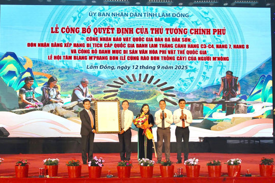 Đàn đá Đắk Sơn được công nhận là Bảo vật quốc gia