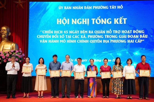 Lan tỏa mạnh mẽ lợi ích chuyển đổi số ở Tây Hồ