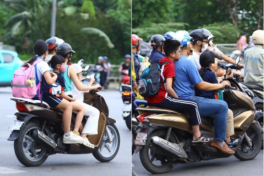 Hà Nội: Đồng loạt xử lý phụ huynh, học sinh vi phạm giao thông