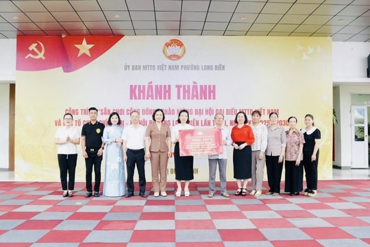 Phường Long Biên khánh thành công trình “Sân chơi cộng đồng”