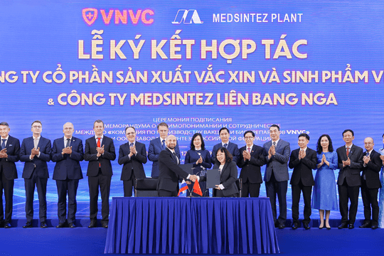 Thuốc sinh học tiên tiến của Nga sẽ được sản xuất tại Nhà máy Vắc xin VNVC của Việt Nam