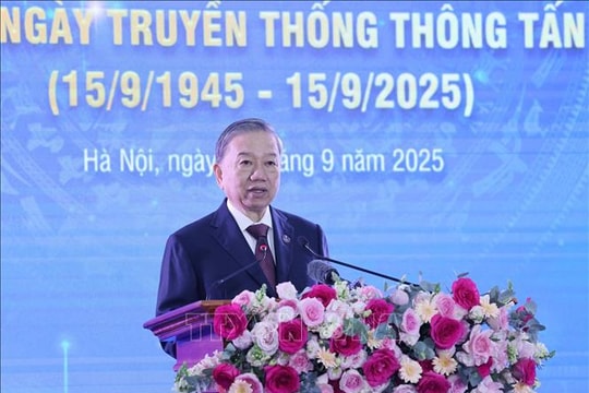 Phát biểu của Tổng Bí thư Tô Lâm tại Lễ đón nhận Huân chương Hồ Chí Minh và Kỷ niệm 80 năm Ngày truyền thống Thông tấn xã Việt Nam