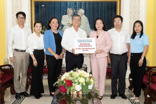 Ngành Giáo dục và Đào tạo TP Hồ Chí Minh ủng hộ hơn 17 tỷ đồng giúp đồng bào vùng lũ