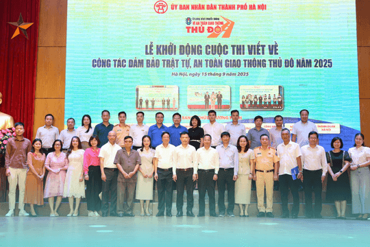 Khởi động cuộc thi viết “Vì an toàn giao thông Thủ đô” năm 2025