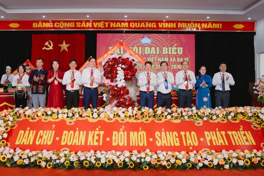 Đại hội Mặt trận Tổ quốc Việt Nam xã Ba Vì nhiệm kỳ 2025-2030 thành công tốt đẹp