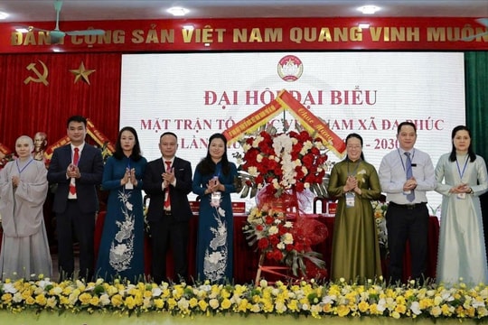 Đồng chí Nguyễn Thị Thái Hòa giữ chức Chủ tịch Ủy ban Mặt trận Tổ quốc xã Đa Phúc nhiệm kỳ 2025-2030