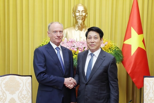 Chủ tịch nước Lương Cường tiếp Trợ lý Tổng thống Nga, Chủ tịch Hội đồng Biển Liên bang Nga