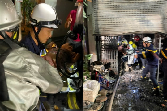 Hà Nội: Kịp thời giải cứu 2 trẻ em mắc kẹt trong vụ cháy nhà dân