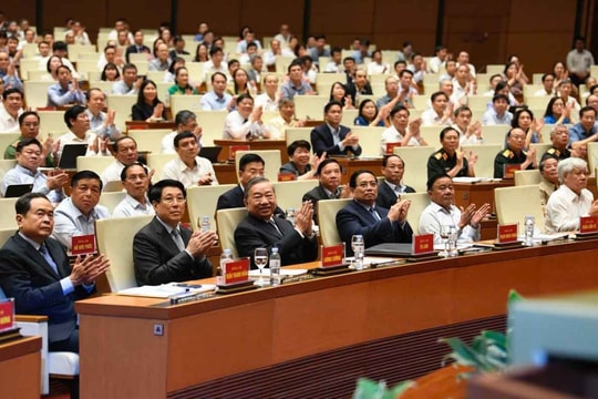 Tổng Bí thư Tô Lâm dự hội nghị toàn quốc quán triệt 4 nghị quyết quan trọng của Bộ Chính trị