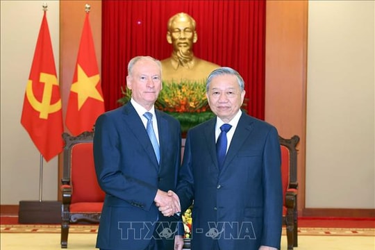 Tổng Bí thư Tô Lâm tiếp Trợ lý Tổng thống Nga, Chủ tịch Hội đồng Biển Liên bang Nga