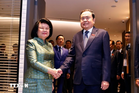 Chủ tịch Quốc hội Trần Thanh Mẫn gặp song phương các nhà lãnh đạo bên lề Đại hội đồng AIPA-46