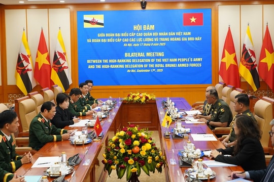 Đại tướng Nguyễn Tân Cương tiếp Tư lệnh Quân đội Hoàng gia Brunei