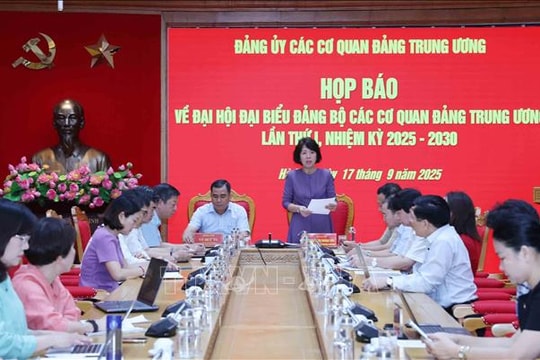 Đại hội Đảng bộ các cơ quan Đảng Trung ương lần thứ nhất, nhiệm kỳ 2025-2030 Khẳng định quyết sách chiến lược, tạo đột phá chuyển đổi số
