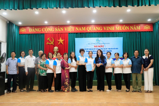 Phụ nữ Ba Đình xây dựng di tích lịch sử, văn hóa kiểu mẫu