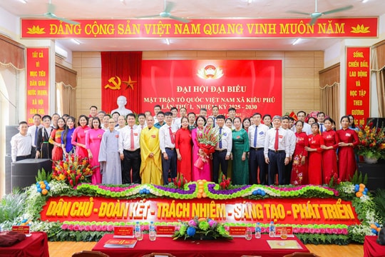Bà Nguyễn Thị Thu Trang giữ chức Chủ tịch Ủy ban Mặt trận Tổ quốc xã Kiều Phú