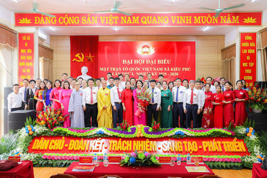 Đồng chí Nguyễn Thị Thu Trang giữ chức Chủ tịch Ủy ban Mặt trận Tổ quốc xã Kiều Phú nhiệm kỳ 2025-2030