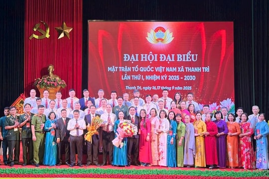 180 đại biểu dự Đại hội Mặt trận Tổ quốc xã Thanh Trì nhiệm kỳ 2025-2030