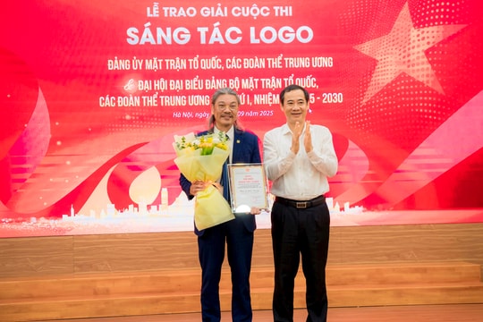 Trao giải sáng tác logo Đại hội Đảng bộ Mặt trận Tổ quốc, các đoàn thể Trung ương lần thứ I