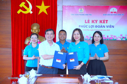 Công đoàn phường Vĩnh Phú triển khai kế hoạch tổ chức Đại hội và ký kết chương trình phúc lợi đoàn viên
