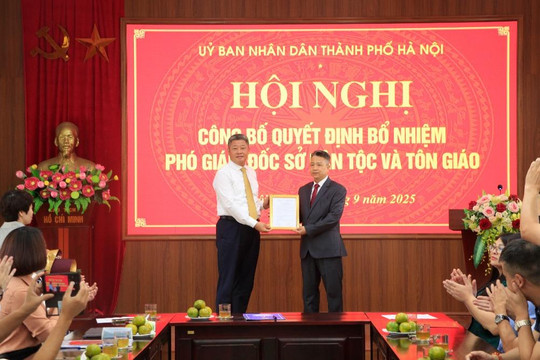 Sở Dân tộc và Tôn giáo TP Hà Nội có tân Phó Giám đốc