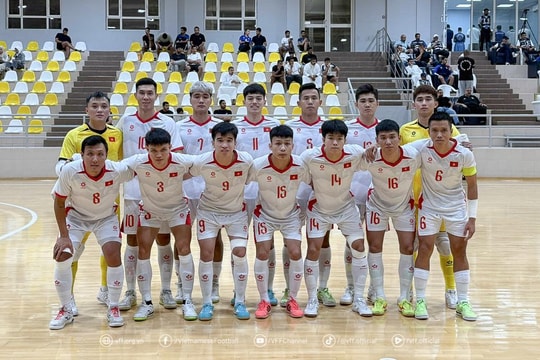 Đội tuyển futsal Việt Nam quyết tâm thắng cả 3 trận ở vòng loại châu Á