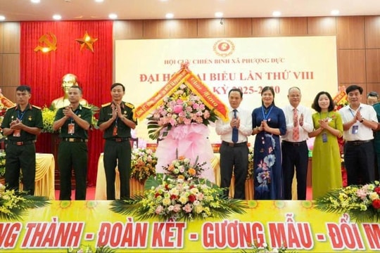 Đại hội Hội Cựu chiến binh xã Phượng Dực nhiệm kỳ 2025-2030 thành công tốt đẹp
