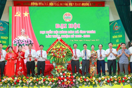 Đại hội Hội Nông dân Ứng Thiên: Đột phá chuyển đổi để kiến tạo nông thôn mới