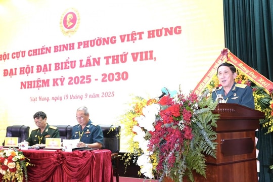 Ông Nguyễn Tiến Quảng làm Chủ tịch Hội Cựu chiến binh phường Việt Hưng khóa VIII, nhiệm kỳ 2025-2030