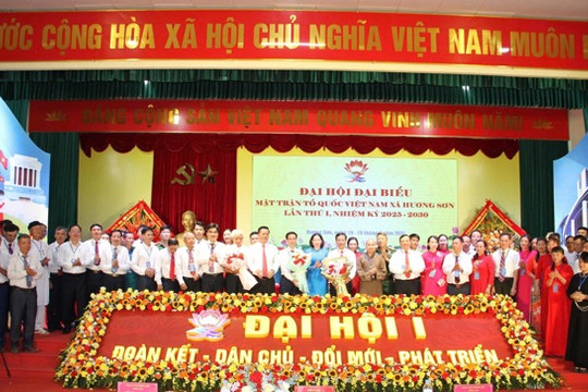 Đại hội đại biểu MTTQ Việt Nam xã Hương Sơn lần thứ I, nhiệm kỳ 2025-2030: Tạo sức mạnh to lớn thực hiện mục tiêu phát triển xã Hương Sơn giàu đẹp