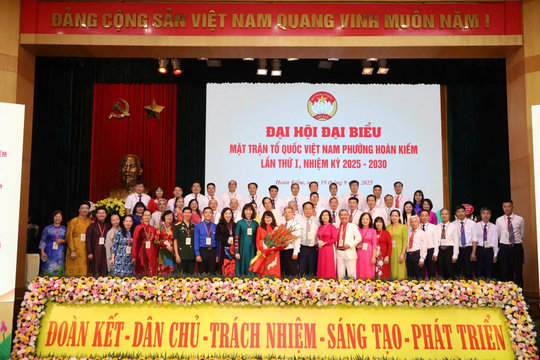 Phường Hoàn Kiếm: Đại hội đại biểu Mặt trận Tổ quốc Việt Nam lần thứ I thành công tốt đẹp