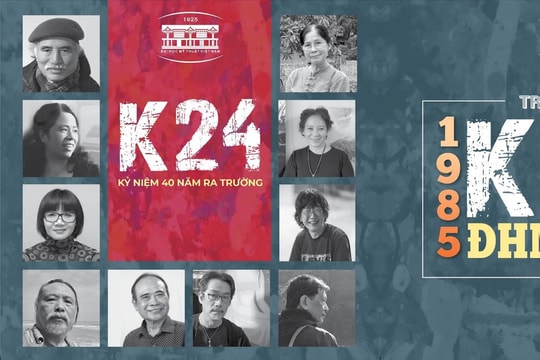 40 năm - cuộc hội ngộ nghệ thuật ấn tượng của cựu sinh viên mỹ thuật K24