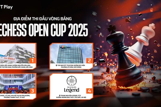 Khởi tranh Giải cờ Vua E.Chess mở rộng 2025