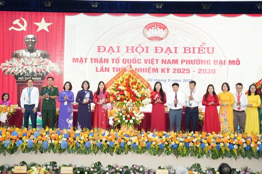 Đại hội MTTQ Việt Nam phường Đại Mỗ lần thứ I: Chung sức xây dựng đô thị xanh - thông minh - bền vững