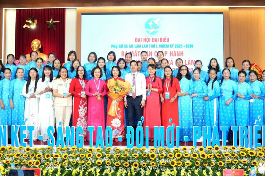 Đồng chí Hoàng Thị Thúy Nga giữ chức Chủ tịch Hội Liên hiệp Phụ nữ xã Gia Lâm