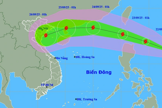 Tin bão mới nhất: Bão Ragasa tiến gần biển Đông, giật trên cấp 17