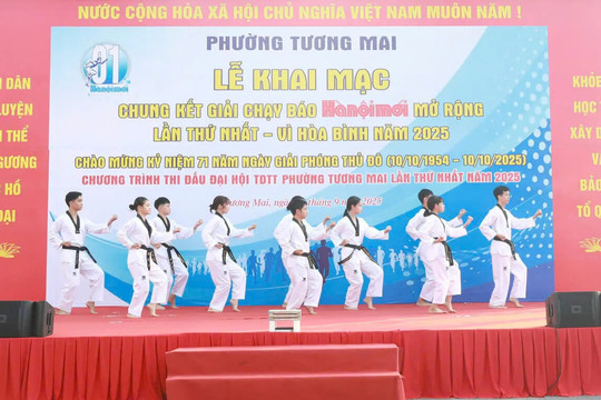 Giải chạy Báo Hànộimới phường Tương Mai lần thứ Nhất: Lan tỏa tinh thần thể thao, kết nối cộng đồng