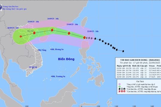 Siêu bão Ragasa vào Biển Đông, miền Bắc mưa lớn diện rộng