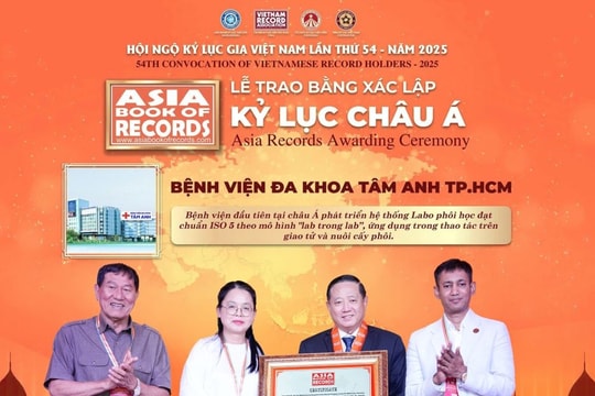 Bệnh viện đầu tiên tại Việt Nam được công nhận kỷ lục châu Á trong lĩnh vực IVF