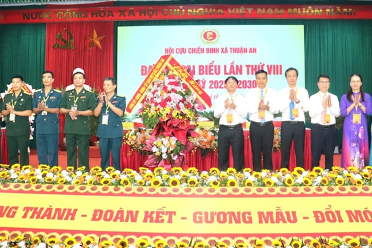Đại hội đại biểu Hội Cựu chiến binh xã Thuận An thành công tốt đẹp