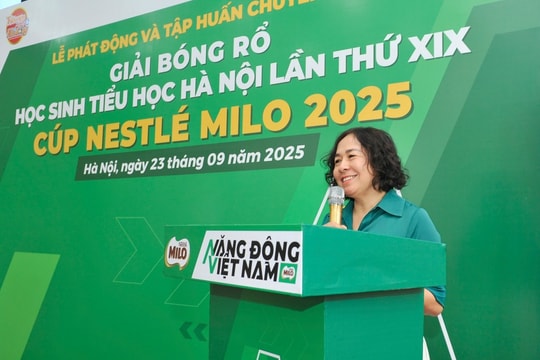 Khởi động Giải Bóng rổ Học sinh Tiểu học Hà Nội Cúp Nestlé MILO 2025
