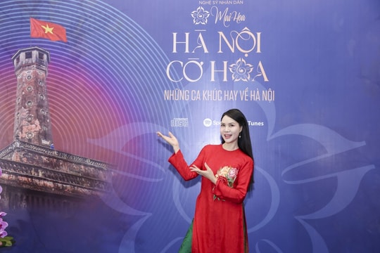 NSND Mai Hoa "bay" cùng thanh âm trong "Hà Nội cờ hoa"