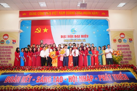 Đại hội đại biểu phụ nữ xã Hoà Xá lần thứ I, nhiệm kỳ 2025-2030: Phụ nữ Hoà Xá sáng tạo, khát vọng vươn lên, xây dựng quê hương giàu đẹp