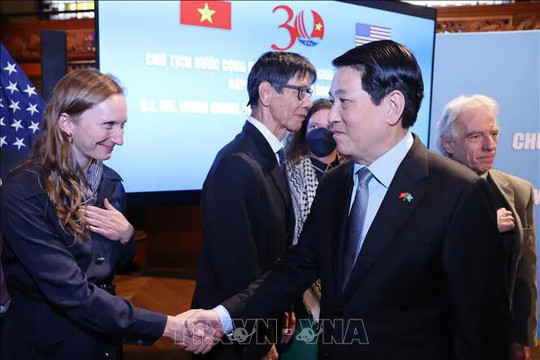 Chủ tịch nước Lương Cường: Việt Nam luôn trân trọng tình cảm của Nhân dân yêu chuộng hòa bình Mỹ