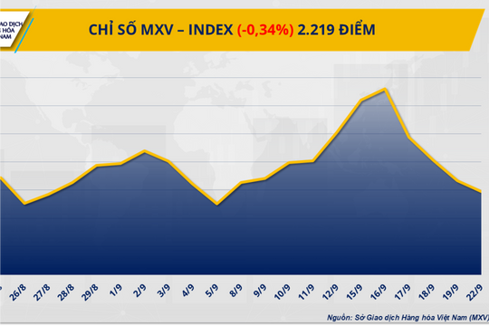 MXV-Index nối dài chuỗi 4 phiên giảm